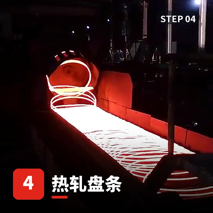 电热丝生产步骤4-轧钢-热轧盘条