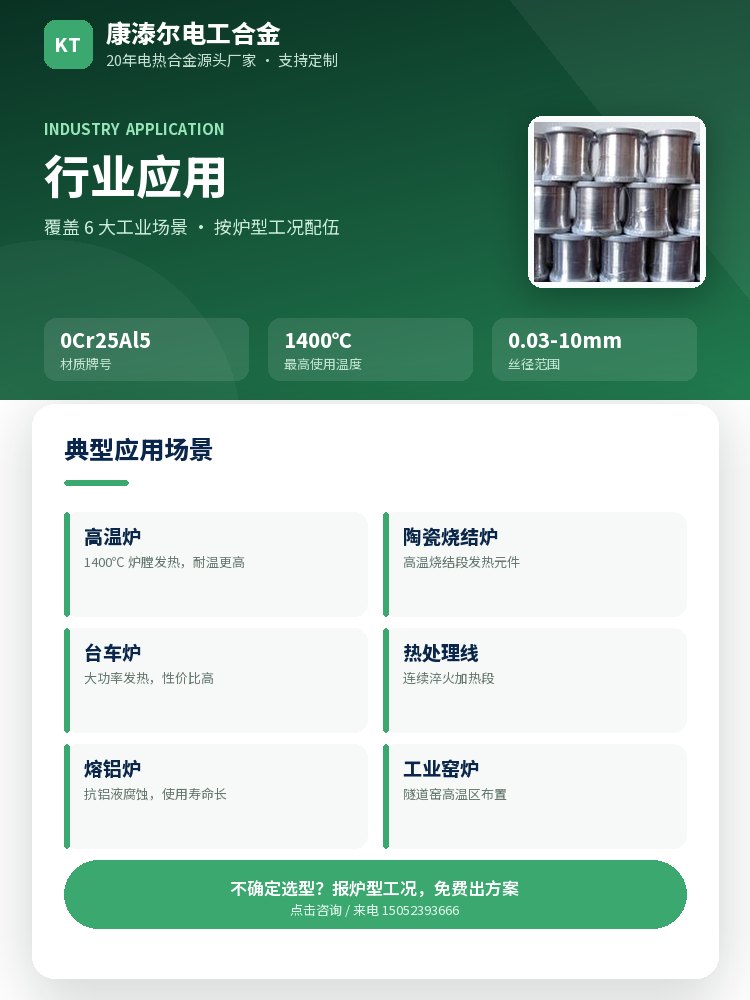 铁铬铝细线 核心优势