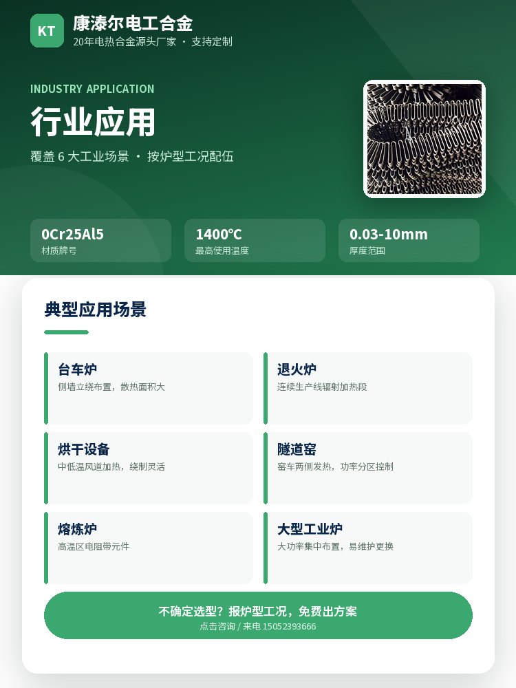 铁铬铝电阻带 核心优势
