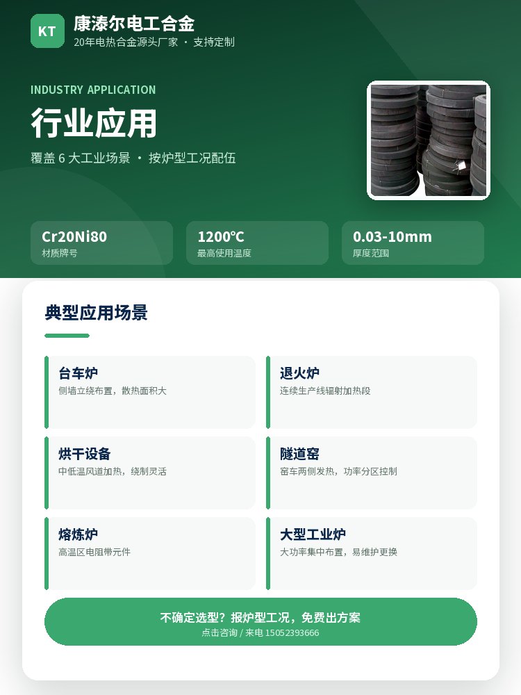 镍铬电阻带 核心优势