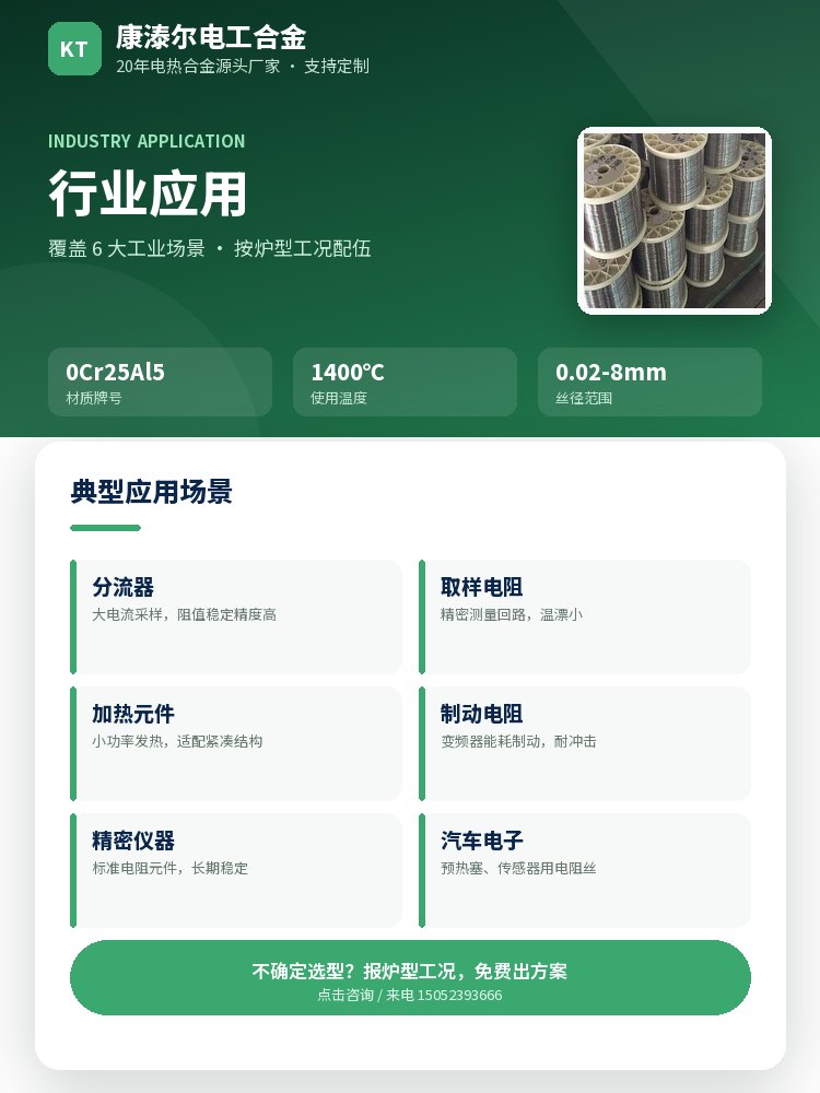 铁铬铝电阻丝 核心优势