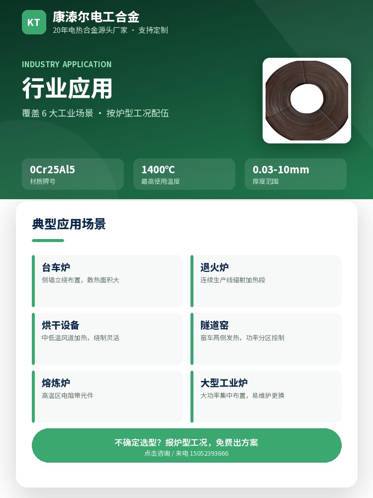 铁铬铝带 核心优势