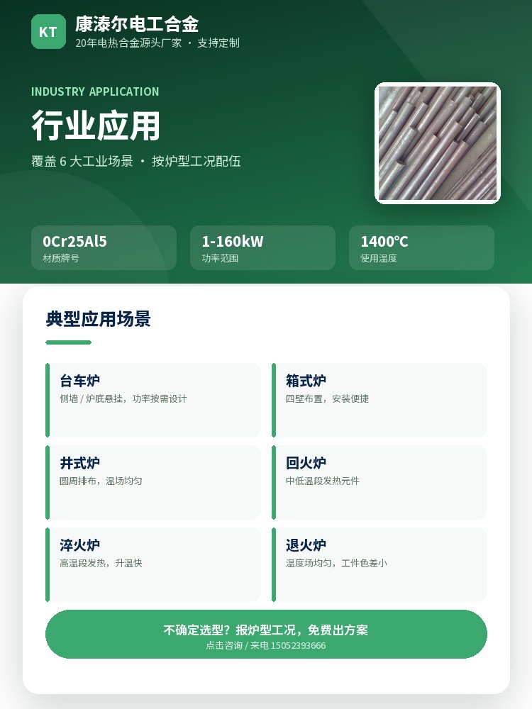 铁铬铝引线棒 核心优势