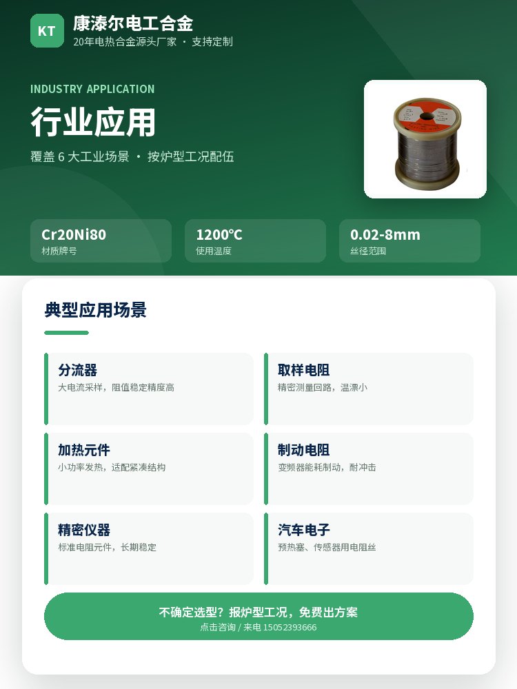 镍铬电阻丝 核心优势