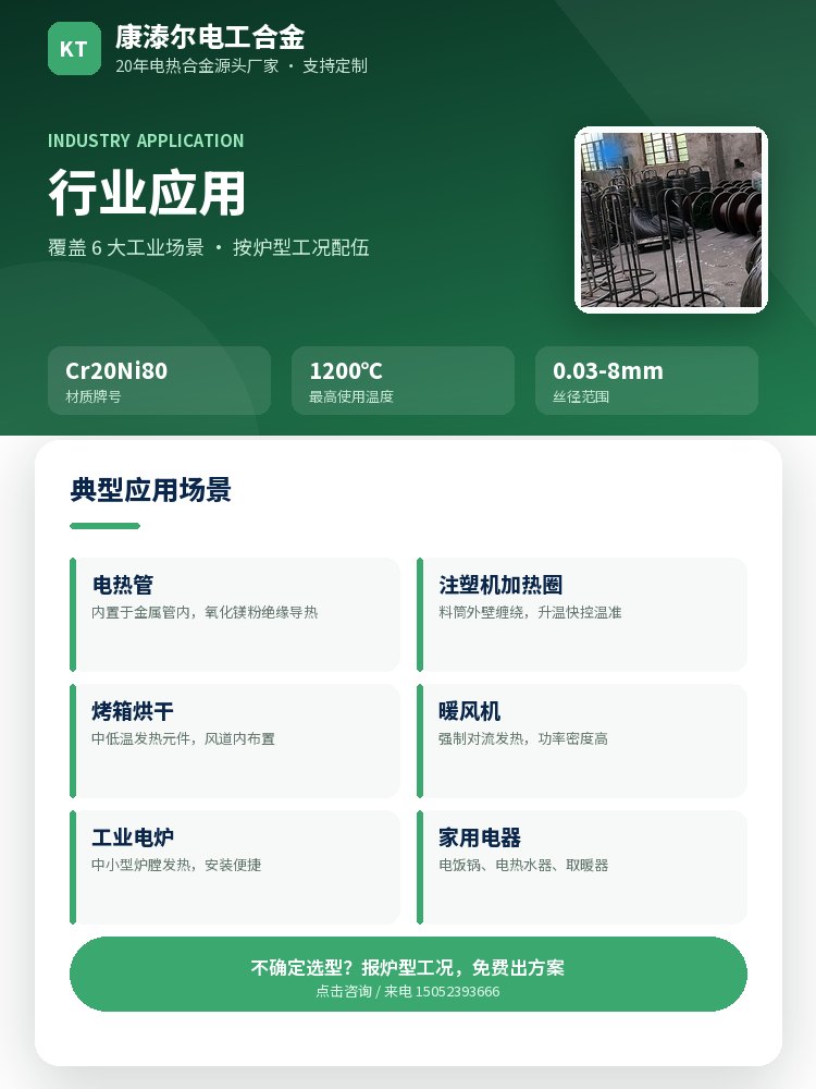 镍铬电热丝 核心优势