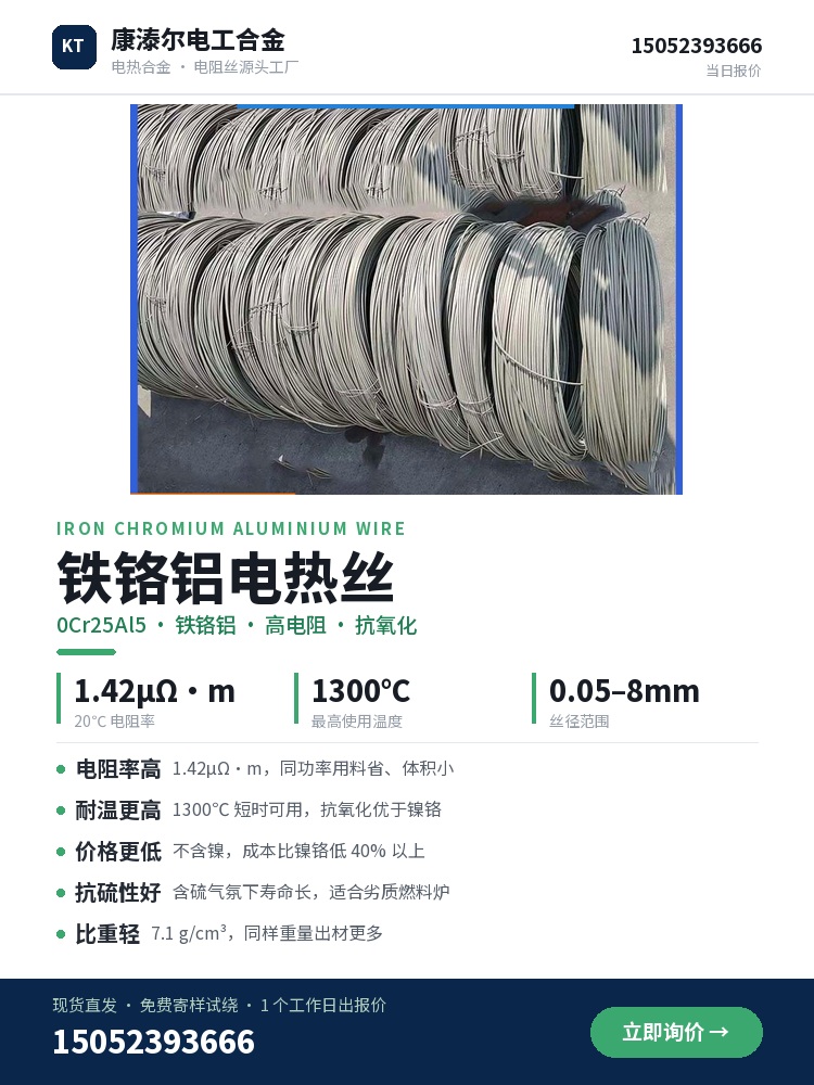铁铬铝电热丝 定制流程